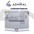 ADMIRAL - Надуваема моторна лодка с твърдо дъно и надуваем кил AM-230 - светло сива / синя